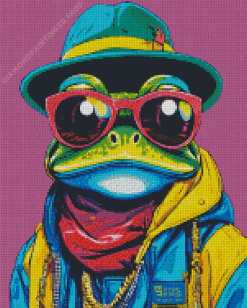 Funky Frog Art Diamond Painting