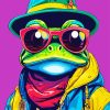 Funky Frog Art Diamond Painting