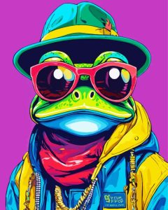 Funky Frog Art Diamond Painting