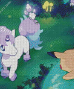 Galarian Ponyta Diamond Painting