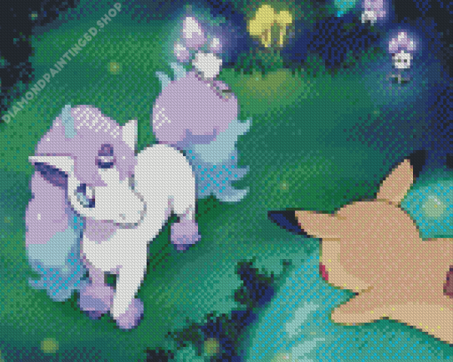 Galarian Ponyta Diamond Painting