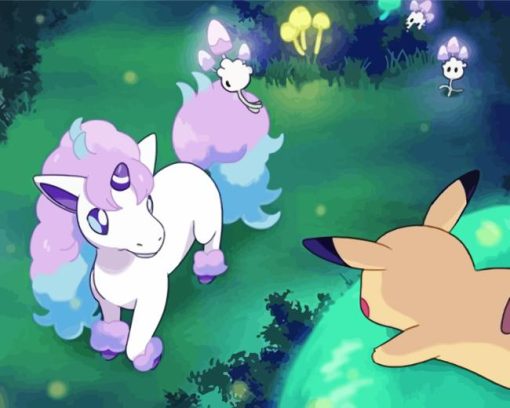 Galarian Ponyta Diamond Painting