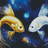 Golden Galaxy Fish Diamond Painting