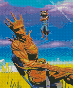Groot In Fortnite Diamond Painting