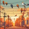 Birds On A Wire Diamond Painting