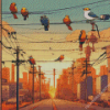 Birds On A Wire Diamond Painting