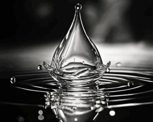 Black Water Drop Diamond Painting