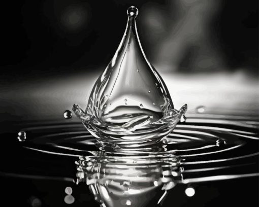 Black Water Drop Diamond Painting