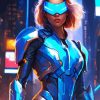 Female Robocop Diamond Painting
