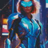 Female Robocop Diamond Painting