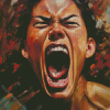 Face Screaming Diamond Painting
