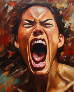 Face Screaming Diamond Painting