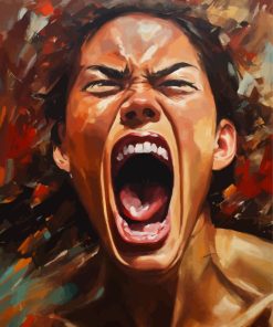 Face Screaming Diamond Painting