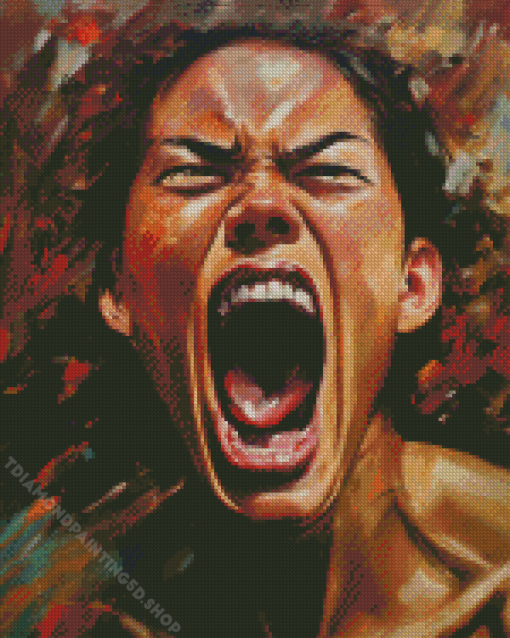 Face Screaming Diamond Painting