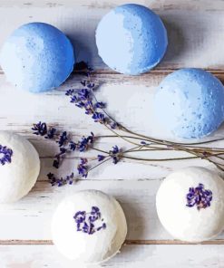 Lavender Bath Bombs Diamond Painting
