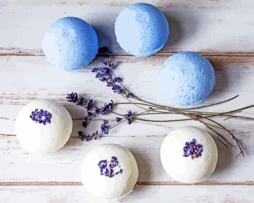 Lavender Bath Bombs Diamond Painting