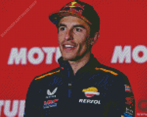 Marc Marquez Diamond Painting