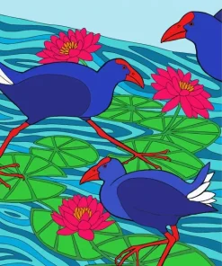 Pukeko Diamond Painting