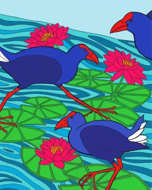 Pukeko Diamond Painting