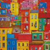 Rainbow Houses Diamond Painting