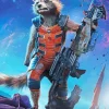 Rocket Raccoon Diamond Painting