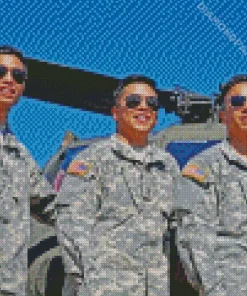 Three Army Brothers Diamond Painting