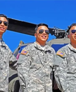 Three Army Brothers Diamond Painting