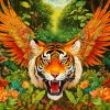 Tiger With Wings Diamond Painting