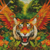 Tiger With Wings Diamond Painting