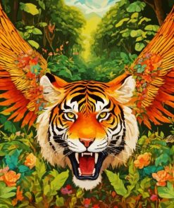 Tiger With Wings Diamond Painting