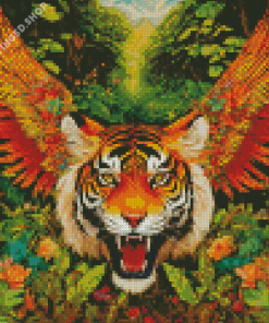 Tiger With Wings Diamond Painting
