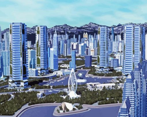 Utopia City Diamond Painting