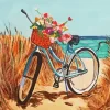 Bicycle And Flowers Diamond Painting
