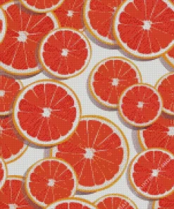 Orange Illustration Diamond Painting