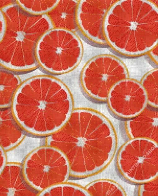 Orange Illustration Diamond Painting