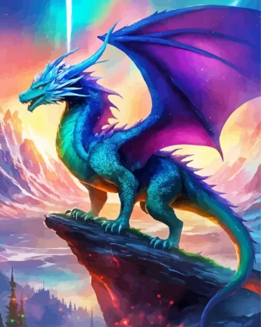 Emerald Dragon Diamond Painting
