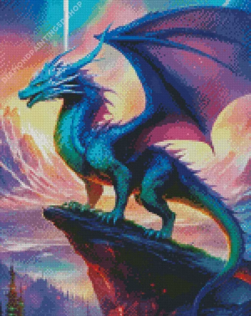 Emerald Dragon Diamond Painting