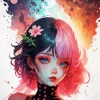 Aesthetic Emo Girl Diamond Painting