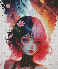 Aesthetic Emo Girl Diamond Painting