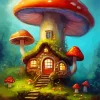 Fantasy Mushroom Diamond Painting