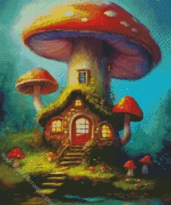 Fantasy Mushroom Diamond Painting