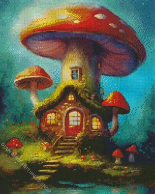 Fantasy Mushroom Diamond Painting