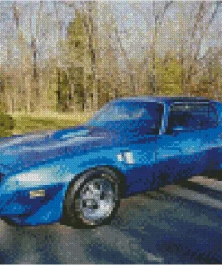 Aesthetic Firebird Blue Diamond Painting