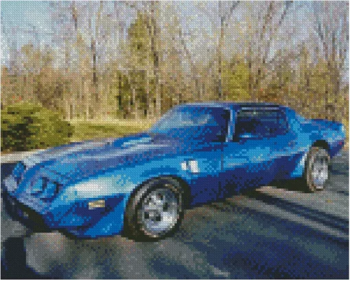 Aesthetic Firebird Blue Diamond Painting