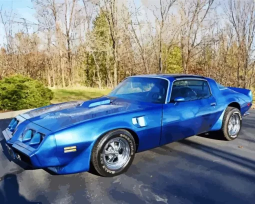 Aesthetic Firebird Blue Diamond Painting