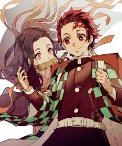 Nezuko And Tanjiro Diamond Painting