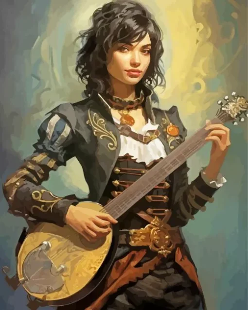 Bard Girl Diamond Painting