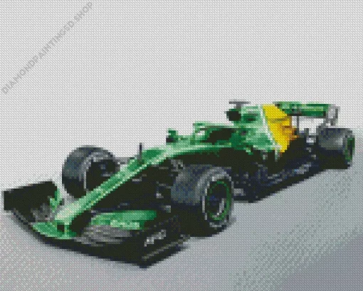 Black And Green F1 Diamond Painting