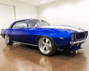 Blue 1969 Camaro Diamond Painting