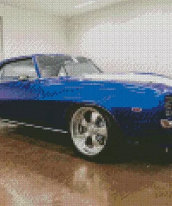 Blue 1969 Camaro Diamond Painting